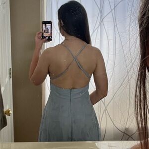 Lulu's Light Blue Maxi Dress
